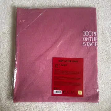[미사용 새상품] L 사이즈 HOPE ON THE STAGE 티셔츠 핑크