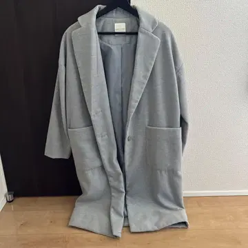 LOWRYS FARM 그레이 롱 코트 M 사이즈