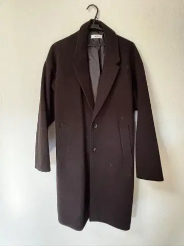 WEGO 롱 코트 남성용 블랙