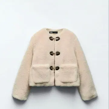 zara 페이크 보아 자켓 랍스터 스트랩