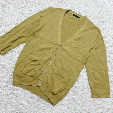 [ c6908 ] HARE 가디건 긴팔 옐로우 그린