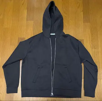 ZARA 브라운 짧은 기장 지퍼 후드티