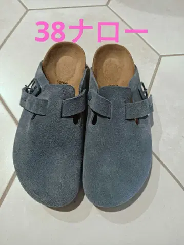 버켄스탁 보스턴 38 내로우 (엘레멘탈 블루)