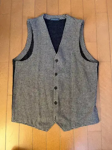 BROCK HOUSE 하운드투스 체크 무늬 베스트