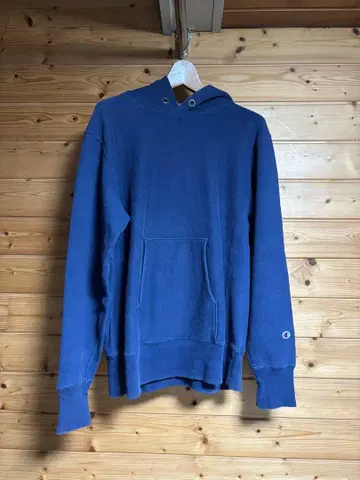 Champion Reverse Weave Warmup 후드티 L 네이비