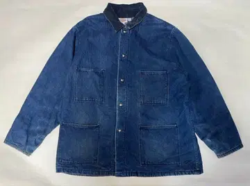 80s Dickies 디키즈 화이트 택 라이너 데님 커버올