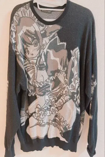 REFLEM REFLEM x YUI 니트 풀오버 지뢰계 서브컬쳐