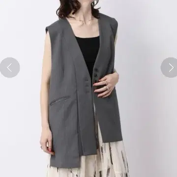 JEANASIS 아지메 디자인 베스트/196225 그레이