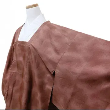 도진 코트 파도 무늬 바탕 비사문 거북이 무늬 옅은 레드 기모노 082t