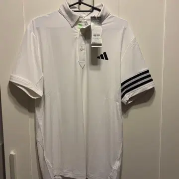 [ 새상품 ] 아디다스 골프 반팔 셔츠 남성용 M 화이트 adidas