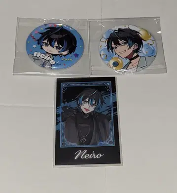 EL6 네이로 폴라로이드 풍 트레이딩 카드 1장 캔뱃지 2개 세트