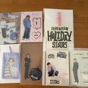 seventeen 에스크프스 아크릴 스탠드 카드 홀더 택 트레이딩 카드