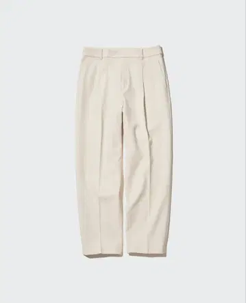 [UNIQLO] 히트텍 턱 테이퍼드 팬츠 M 내추럴