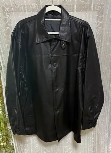 가죽 자켓 셔츠 오버 사이즈