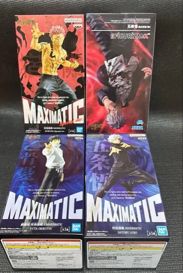 주술회전 MAXIMATIC 오토코츠 스쿠나 고죠 사토루 피규어 4체 세트