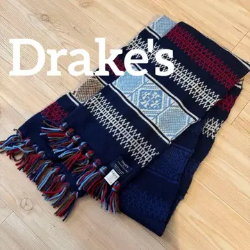 Drake's for tomorrowland 노르딕 무늬 머플러