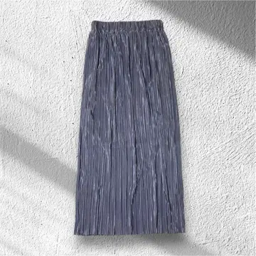 OLIVE des OLIVE 플리츠 스커트 샤인 퍼플 새상품급