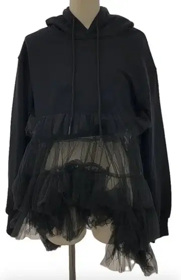 VIVIANO 튤 도킹 후드 맨투맨