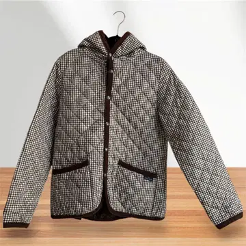 THE SMOCK SHOP 체크 무늬 퀼팅 자켓