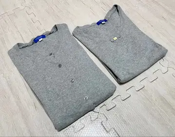 블루 레이블 니트 가디건 앙상블