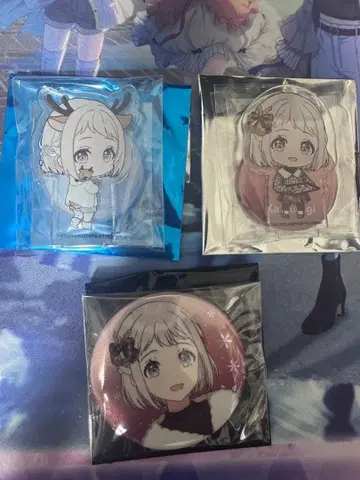 카츠라기 리리야 학마스 핸즈 미니 아크릴 스탠드 캔뱃지 세트