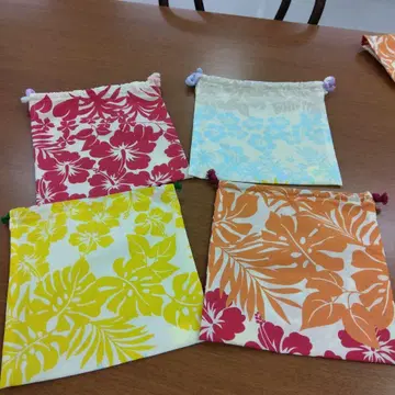 하와이안 프린트 복조리 4세트