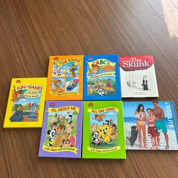 디즈니 영어 시스템 Zippy 액티비티 세트와 그림책 2권