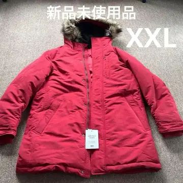 UNIQLO 에어테크 다운 코트 XXL 레드