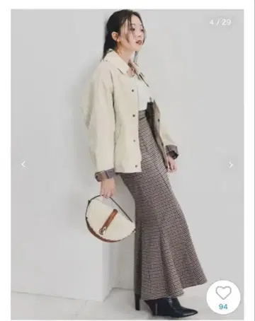 snidel 하이웨스트 머메이드 스커트