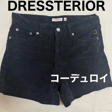 DRESSTERIOR 드레스테리아 코듀로이 숏팬츠 네이비
