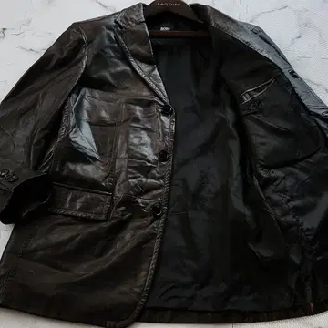 XL 상당 HUGO BOSS 가죽 자켓 내퍼 가죽 램 가죽
