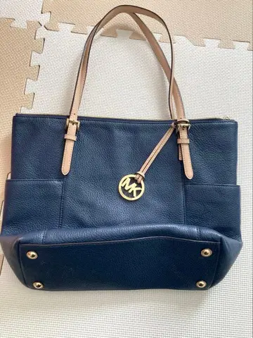 MICHAEL KORS 네이비 토트백