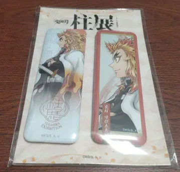 귀멸의 칼날 기둥전 가로 비주얼 스퀘어 캔뱃지 세트 렌고쿠 쿄쥬로