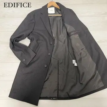 새상품 EDIFICE 에디피스 체스터 코트 L 울 브라운