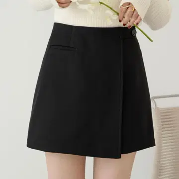 hinari 랩 디자인 미니 치마바지