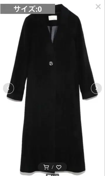 릴리 브라운 롱 코트 블랙 0 사이즈