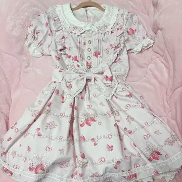 LIZLISA Creamy Berry 패턴 원피스