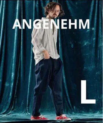 ANGENEHM Balloon silhouette 데님 팬츠 L 사이즈