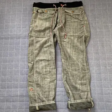 Lee 에드윈 EDWIN 카고 팬츠 그레이 스트라이프 2way XL