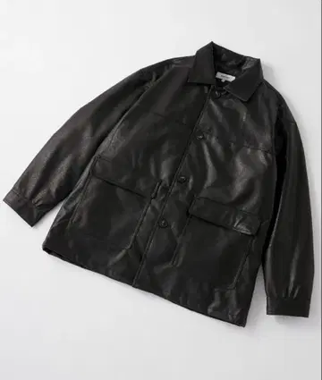 빈티지 스타일 인조 가죽 카 코트