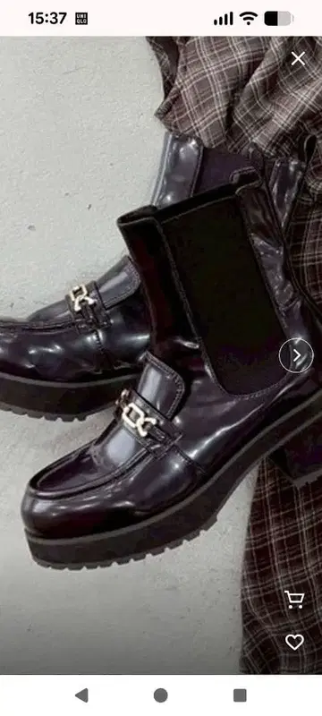 [ 새상품 ] MERCURYDUO 로퍼 사이드 고어 숏부츠 다크 브라운