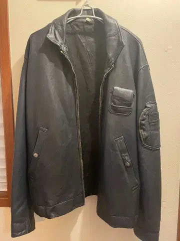 프랑스군 가죽 자켓 파이롯트