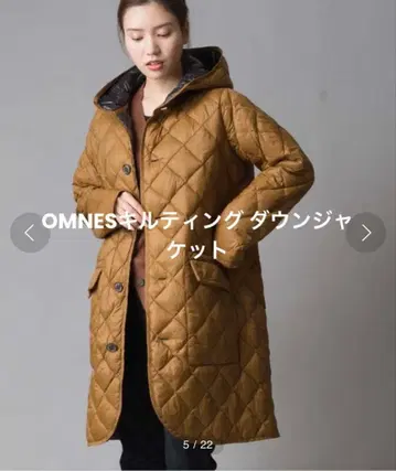 OMNES 퀼팅 다운 자켓