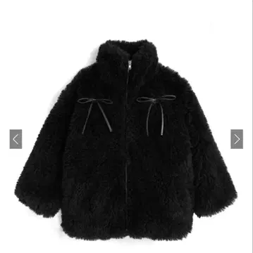 [ 새상품 ] 리본 포함 보아 자켓 on329a (색상 블랙)