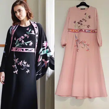 LEONARD 근년 롱 니트 원피스 42