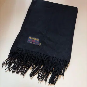 [ 새상품급 ] 머플러 블랙 TWEEDMILL