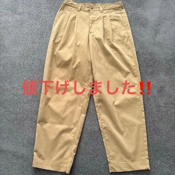 나노 유니버스 베이지 플리츠 치노 팬츠 중고품