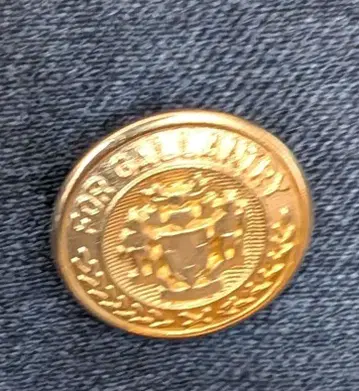 더블 브레스트 자켓 골드 컬러 버튼