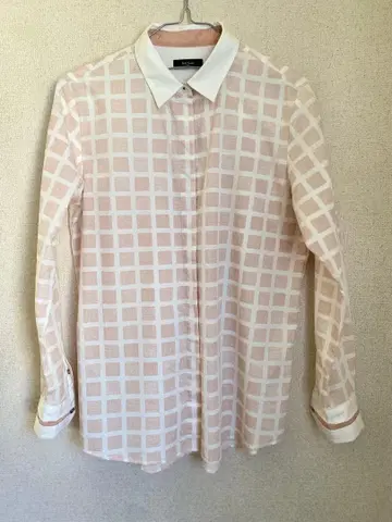 Paul Smith 핑크 체크 무늬 긴팔 셔츠