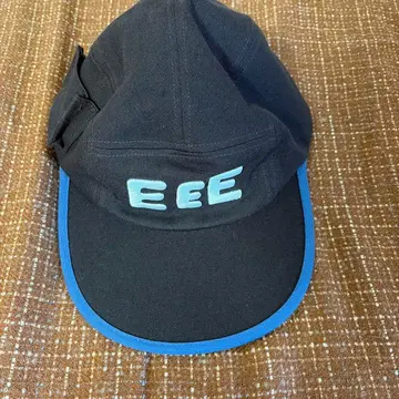 EEE 로고 자수 블랙 캡